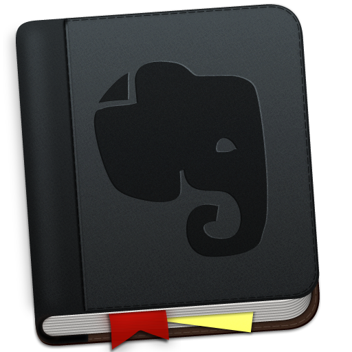 Evernote Grey Bookmark Icon 512x512 png